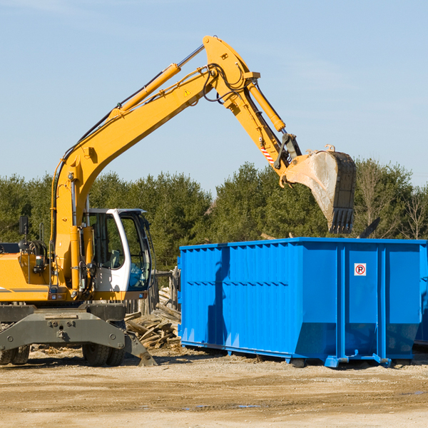 can i choose the location where the residential dumpster will be placed in La Harpe KS